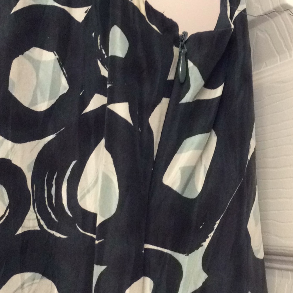 Donated Silk ny & co sheath dress circle pattern pockets - Picture 4 of 13